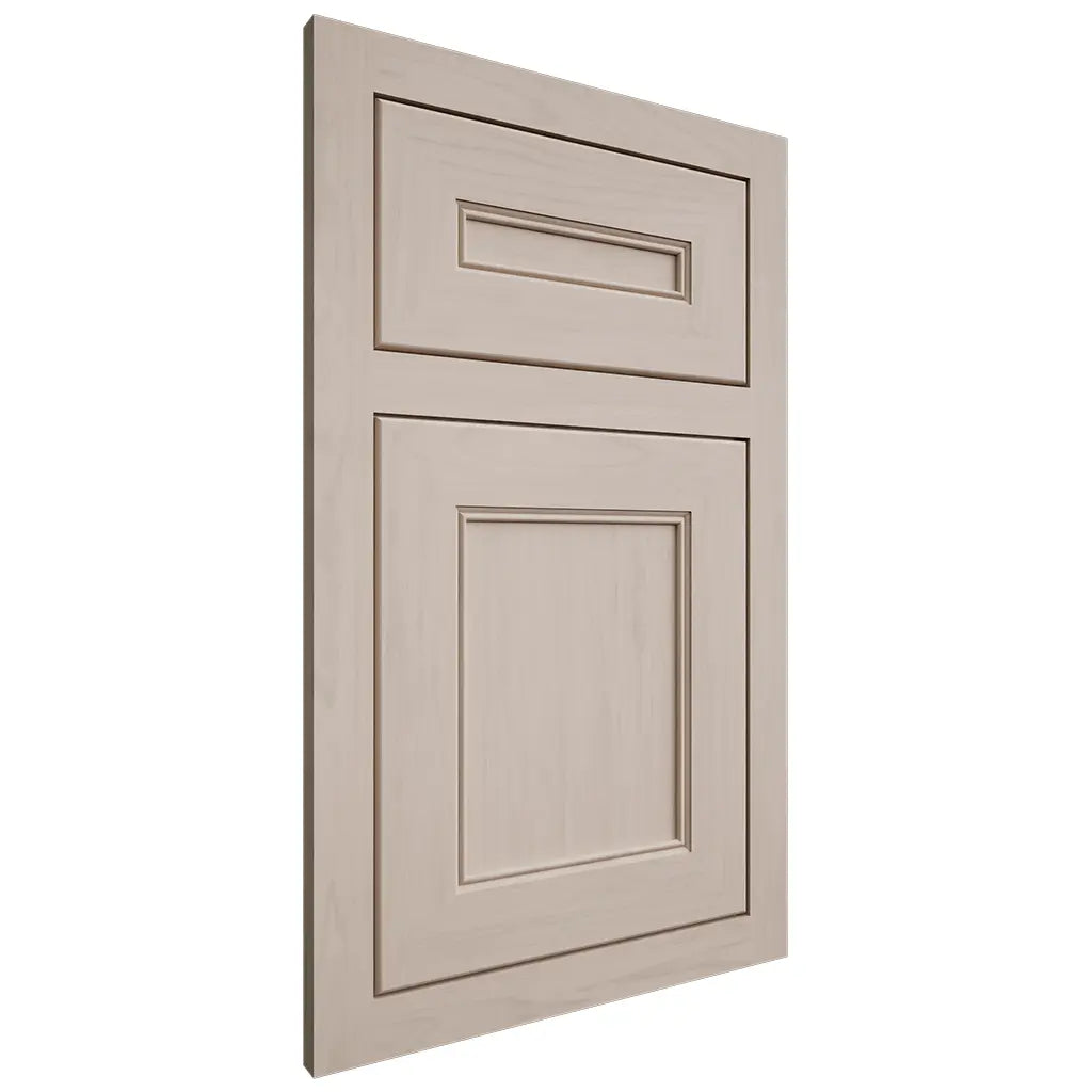 Shiloh Cabinetry Flush Inset Landes Alder Plain Cut White Sands Door