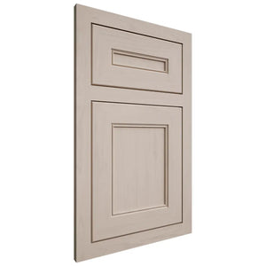 Shiloh Cabinetry Flush Inset Landes Alder Plain Cut White Sands Door