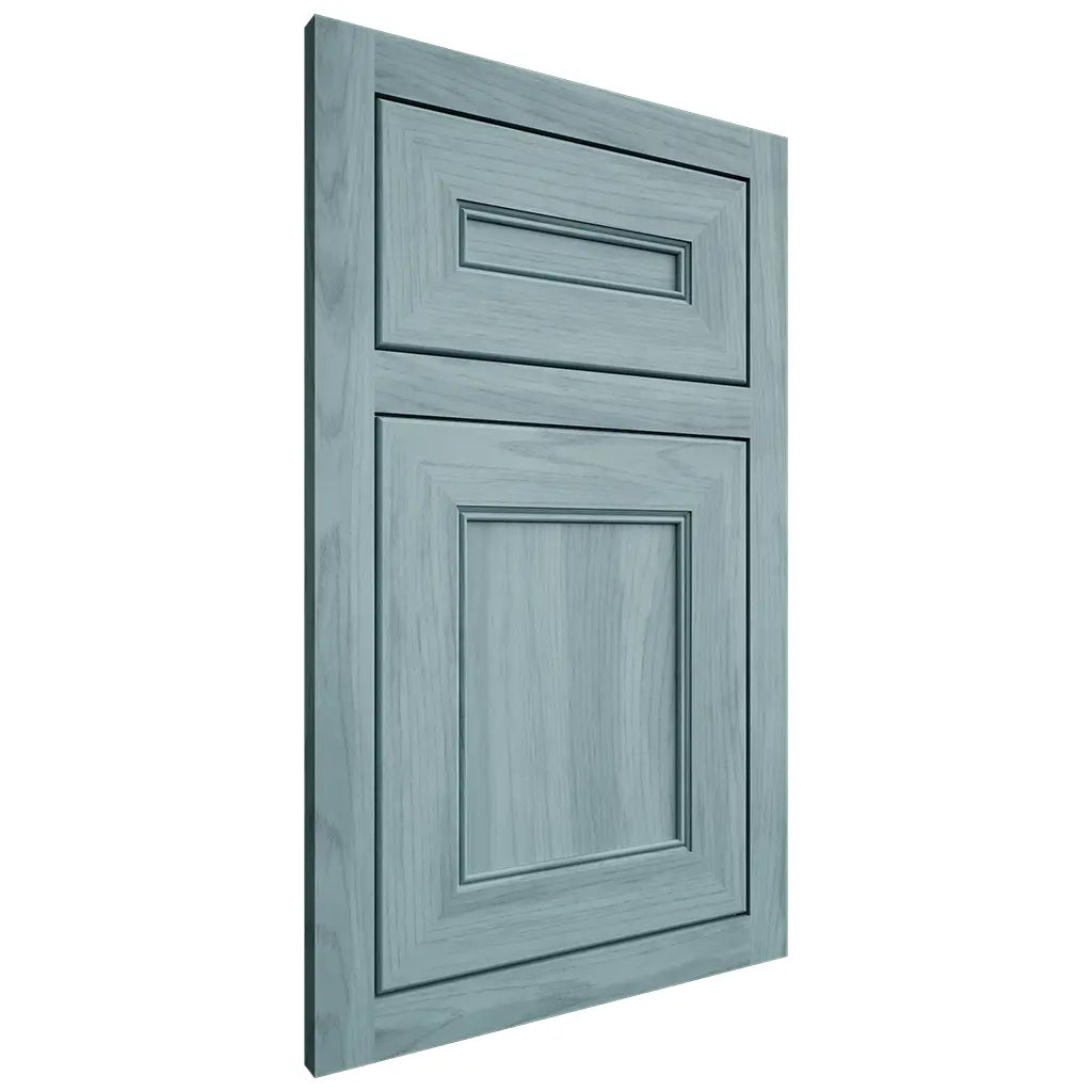 Shiloh Cabinetry Flush Inset Landes Hickory Plain Cut Sky Door