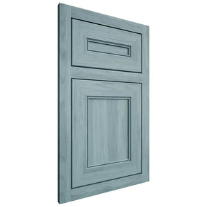 Shiloh Cabinetry Flush Inset Landes Hickory Plain Cut Sky Door