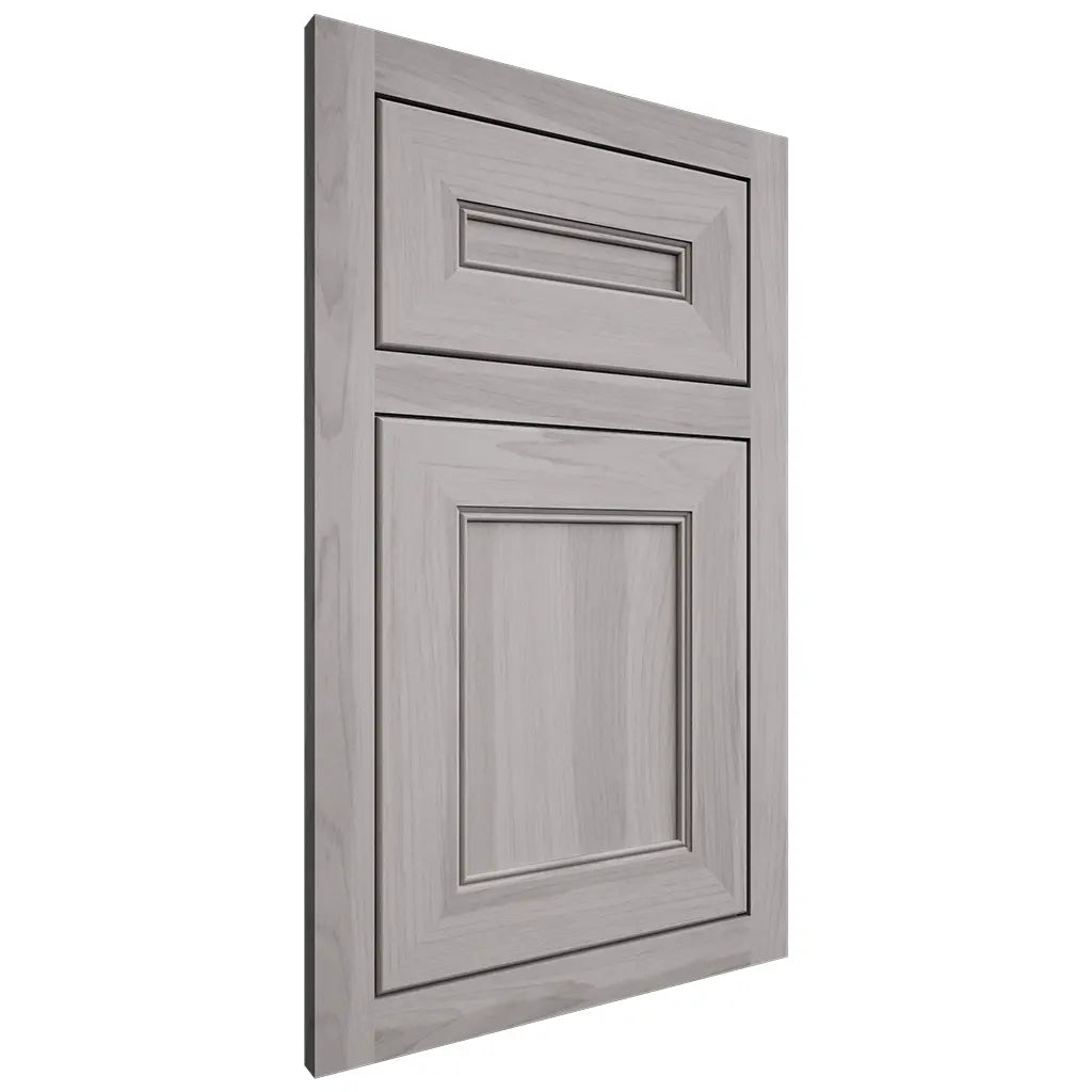 Shiloh Cabinetry Flush Inset Landes Hickory Plain Cut Stratus Door
