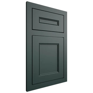 Shiloh Cabinetry Flush Inset Landes Paintable Billiard Green Door