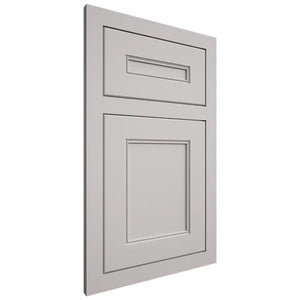 Shiloh Cabinetry Flush Inset Landes Paintable Mindful Gray Door