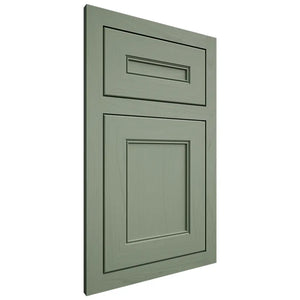 Shiloh Cabinetry Flush Inset Landes Poplar Plain Cut Moss Door
