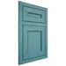 Shiloh Cabinetry Flush Inset Landes Red Oak Plain Cut Aqua Door