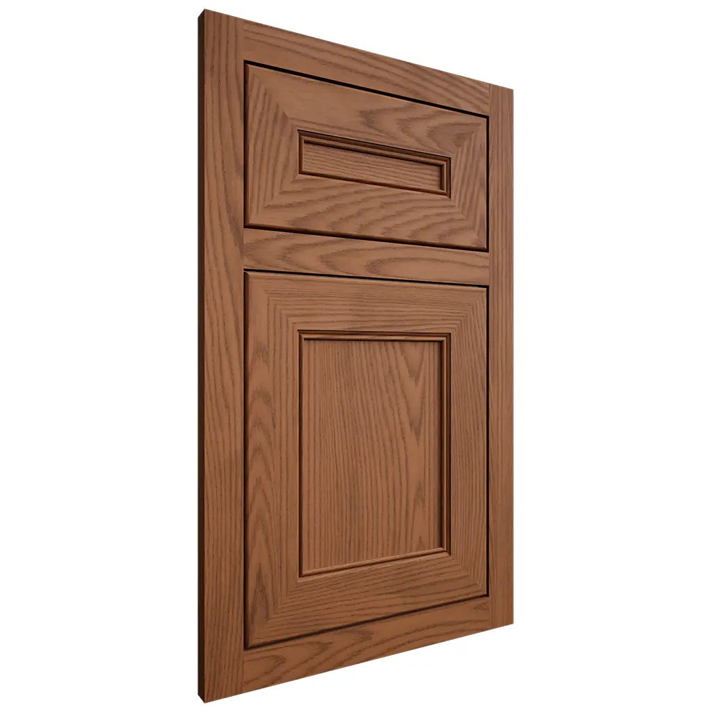 Shiloh Cabinetry Flush Inset Landes Red Oak Plain Cut Braun Door