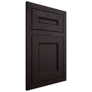 Shiloh Cabinetry Flush Inset Landes Red Oak Plain Cut Espresso Door