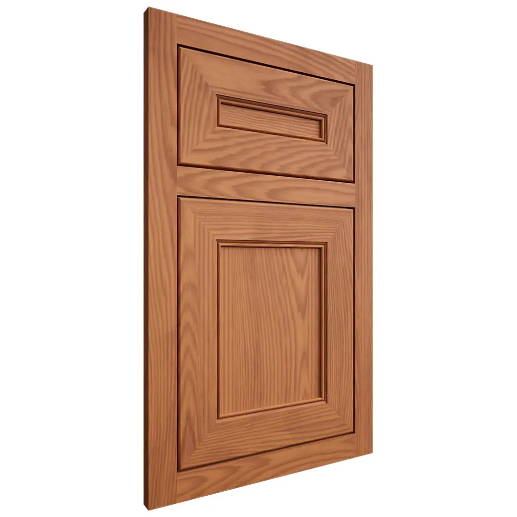 Shiloh Cabinetry Flush Inset Landes Red Oak Plain Cut Harvest Door