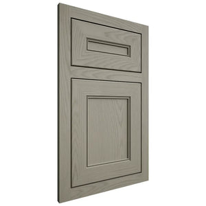 Shiloh Cabinetry Flush Inset Landes Red Oak Plain Cut Thyme Door