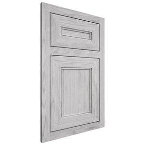 Shiloh Cabinetry Flush Inset Landes Walnut Plain Cut Stratus Door