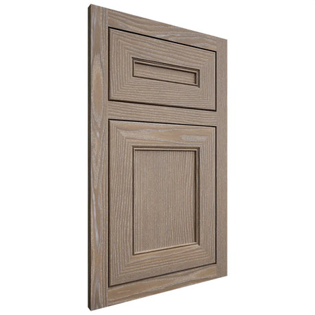 Shiloh Cabinetry Flush Inset Landes White Oak Plain Cut Almond Door