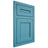 Shiloh Cabinetry Flush Inset Landes White Oak Plain Cut Aqua Door