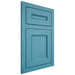 Shiloh Cabinetry Flush Inset Landes White Oak Plain Cut Aqua Door