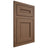 Shiloh Cabinetry Flush Inset Landes White Oak Plain Cut Autumn Door