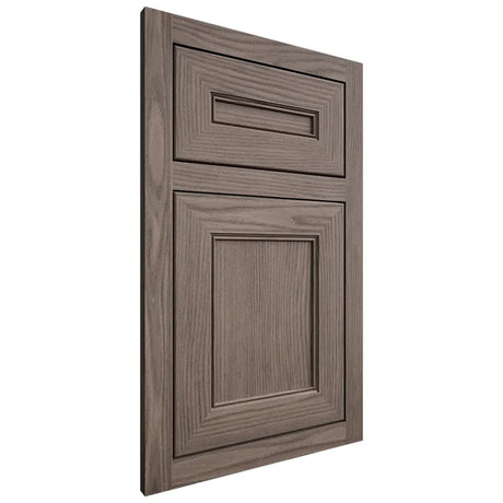 Shiloh Cabinetry Flush Inset Landes White Oak Plain Cut Clay Door