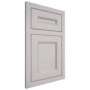 Shiloh Cabinetry Flush Inset Landes White Oak Plain Cut Cotton Door