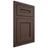 Shiloh Cabinetry Flush Inset Landes White Oak Plain Cut Dusk Door