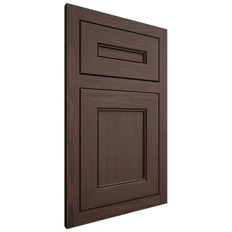 Shiloh Cabinetry Flush Inset Landes White Oak Plain Cut Dusk Door