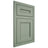 Shiloh Cabinetry Flush Inset Landes White Oak Plain Cut Moss Door