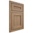 Shiloh Cabinetry Flush Inset Landes White Oak Plain Cut Natural Door