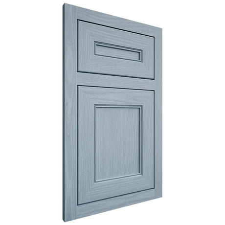 Shiloh Cabinetry Flush Inset Landes White Oak Plain Cut Sky Door