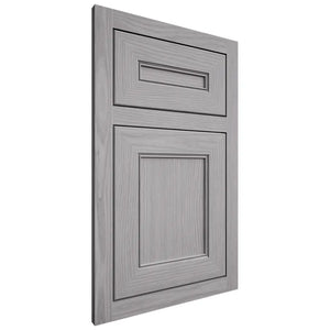 Shiloh Cabinetry Flush Inset Landes White Oak Plain Cut Stratus Door