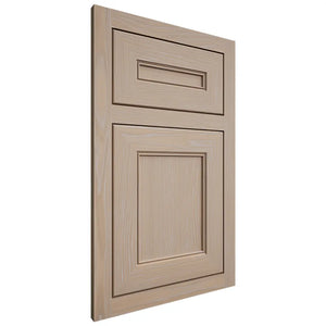 Shiloh Cabinetry Flush Inset Landes White Oak Plain Cut Straw Door