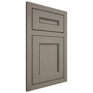 Shiloh Cabinetry Flush Inset Landes White Oak Plain Cut Thyme Door