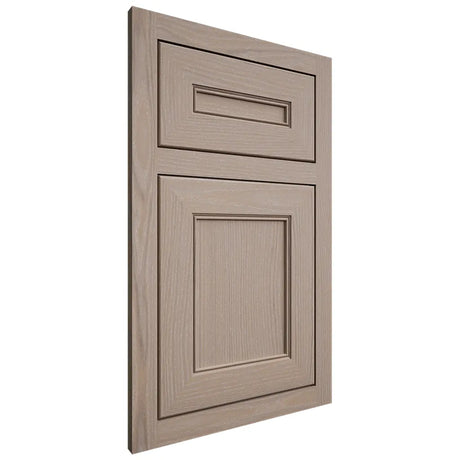 Shiloh Cabinetry Flush Inset Landes White Oak Plain Cut Whitewash Door