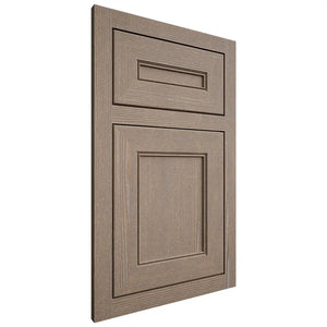 Shiloh Cabinetry Flush Inset Landes White Oak Quarter Sawn Almond Door