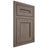 Shiloh Cabinetry Flush Inset Landes White Oak Quarter Sawn Clay Door