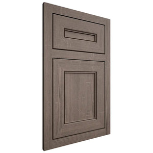 Shiloh Cabinetry Flush Inset Landes White Oak Quarter Sawn Clay Door