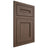 Shiloh Cabinetry Flush Inset Landes White Oak Quarter Sawn Mineral Door