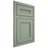 Shiloh Cabinetry Flush Inset Landes White Oak Quarter Sawn Moss Door