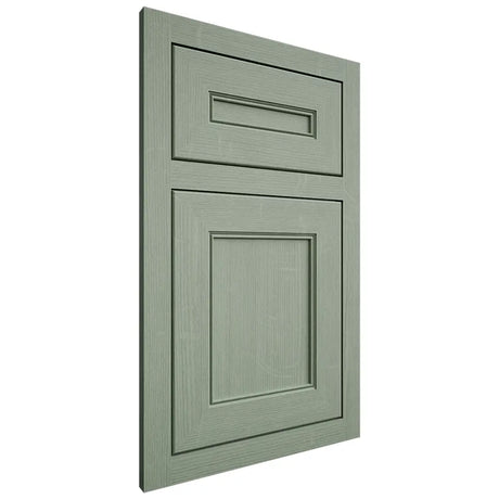 Shiloh Cabinetry Flush Inset Landes White Oak Quarter Sawn Moss Door