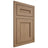 Shiloh Cabinetry Flush Inset Landes White Oak Quarter Sawn Natural Door