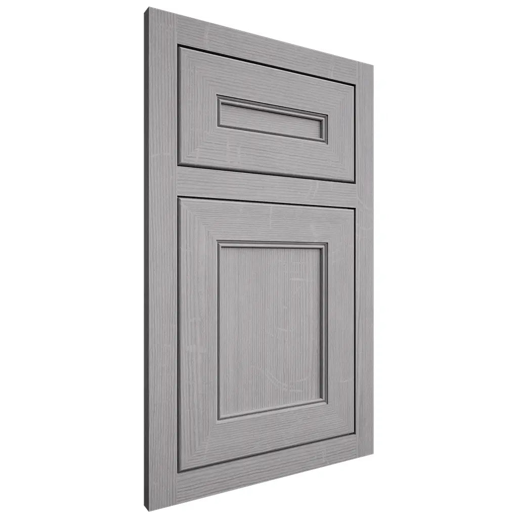 Shiloh Cabinetry Flush Inset Landes White Oak Quarter Sawn Stratus Door