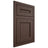 Shiloh Cabinetry Flush Inset Landes White Oak Rift Cut Dusk Door