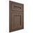 Shiloh Cabinetry Flush Inset Landes White Oak Rift Cut Mineral Door