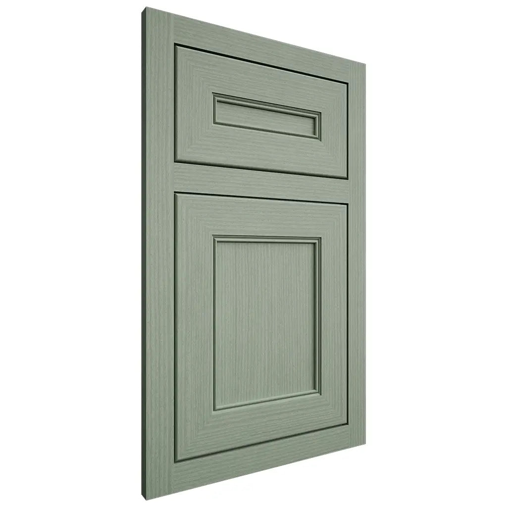 Shiloh Cabinetry Flush Inset Landes White Oak Rift Cut Moss Door