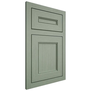 Shiloh Cabinetry Flush Inset Landes White Oak Rift Cut Moss Door