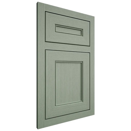Shiloh Cabinetry Flush Inset Landes White Oak Rift Cut Moss Door
