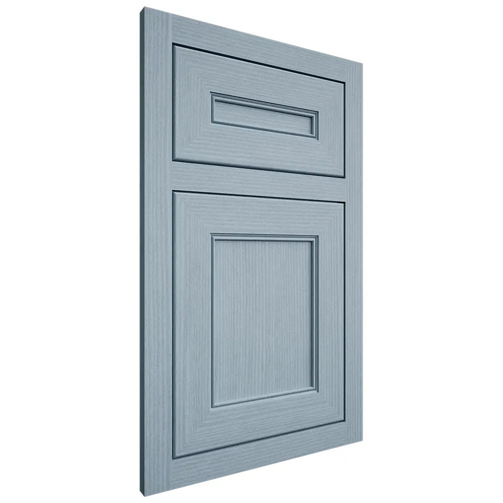 Shiloh Cabinetry Flush Inset Landes White Oak Rift Cut Sky Door
