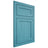 Shiloh Cabinetry Flush Inset Malibu Alder Plain Cut Aqua Door