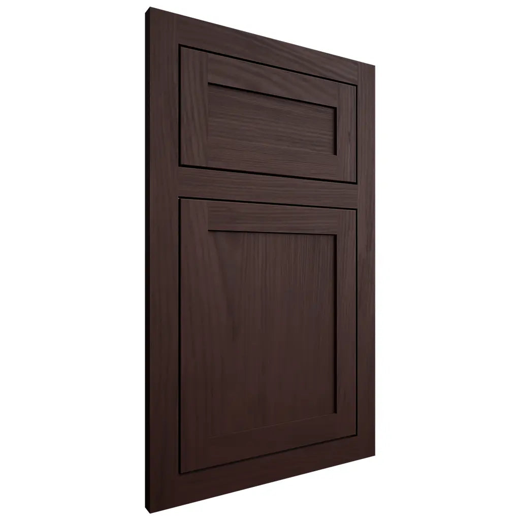 Shiloh Cabinetry Flush Inset Malibu Alder Plain Cut Bistre Door