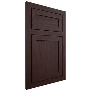 Shiloh Cabinetry Flush Inset Malibu Alder Plain Cut Bistre Door