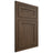 Shiloh Cabinetry Flush Inset Malibu Alder Plain Cut Caviar Door