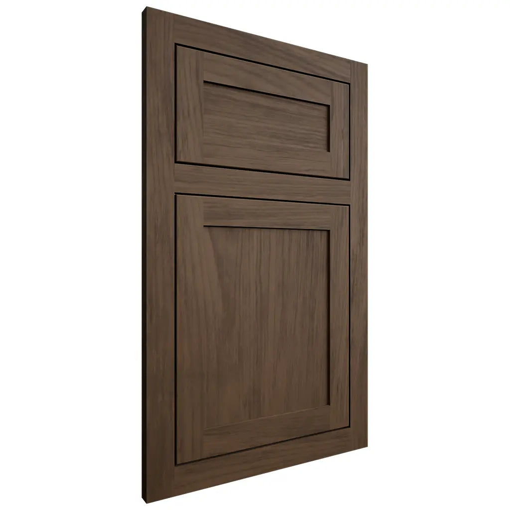Shiloh Cabinetry Flush Inset Malibu Alder Plain Cut Caviar Door