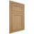 Shiloh Cabinetry Flush Inset Malibu Alder Plain Cut Natural Door