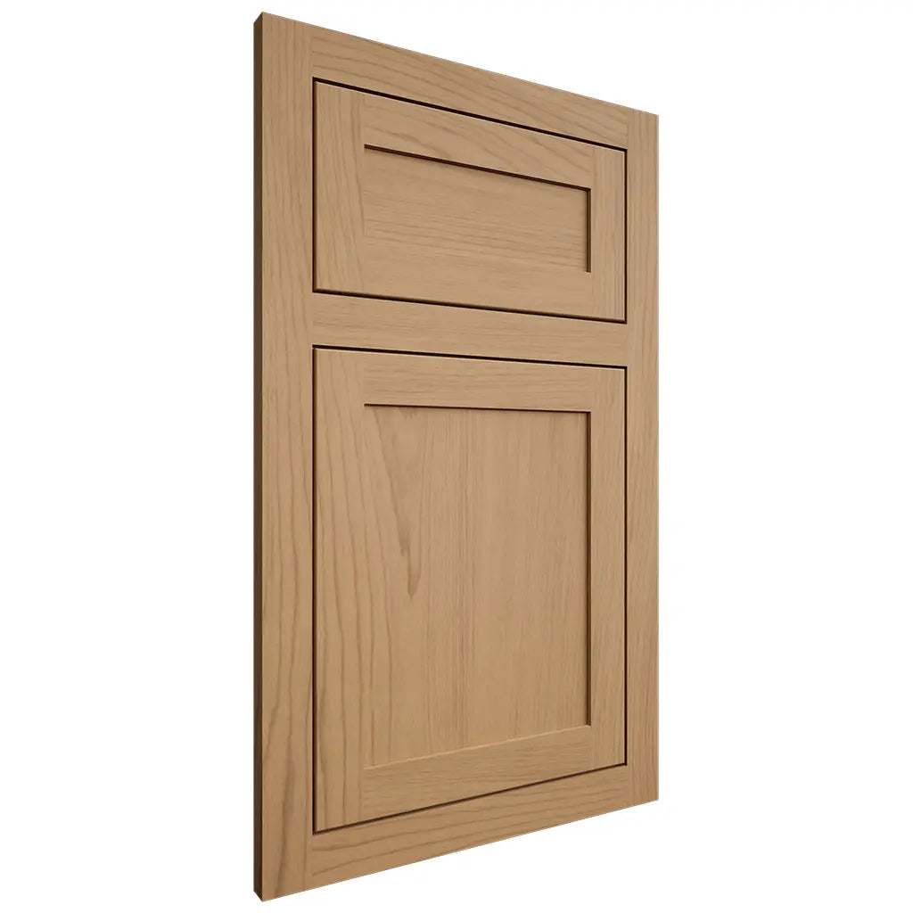 Shiloh Cabinetry Flush Inset Malibu Alder Plain Cut Natural Door